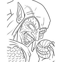 Dibujo para colorear: Duende Verde (Superhéroes y Supervillanos) #214062 - Dibujos para Colorear e Imprimir Gratis