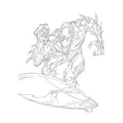 Dibujo para colorear: Estela Plateada (Superhéroes y Supervillanos) #81142 - Dibujos para Colorear e Imprimir Gratis