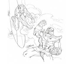 Dibujo para colorear: Estela Plateada (Superhéroes y Supervillanos) #81162 - Dibujos para Colorear e Imprimir Gratis