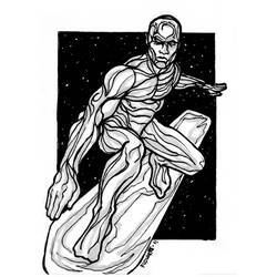 Dibujo para colorear: Estela Plateada (Superhéroes y Supervillanos) #81179 - Dibujos para Colorear e Imprimir Gratis