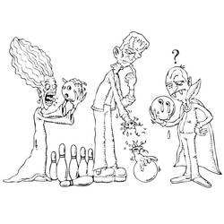 Dibujo para colorear: Frankenstein (Superhéroes y Supervillanos) #198922 - Dibujos para Colorear e Imprimir Gratis