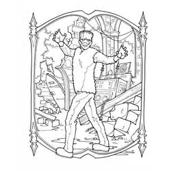 Dibujos para colorear: Frankenstein - Dibujos para Colorear e Imprimir Gratis