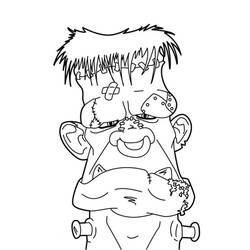 Dibujo para colorear: Frankenstein (Superhéroes y Supervillanos) #198926 - Dibujos para Colorear e Imprimir Gratis