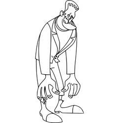 Dibujo para colorear: Frankenstein (Superhéroes y Supervillanos) #198932 - Dibujos para Colorear e Imprimir Gratis
