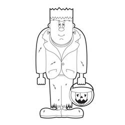Dibujo para colorear: Frankenstein (Superhéroes y Supervillanos) #198939 - Dibujos para Colorear e Imprimir Gratis