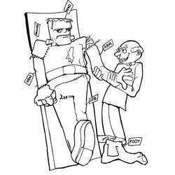 Dibujo para colorear: Frankenstein (Superhéroes y Supervillanos) #198945 - Dibujos para Colorear e Imprimir Gratis