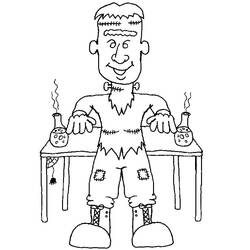 Dibujo para colorear: Frankenstein (Superhéroes y Supervillanos) #198946 - Dibujos para Colorear e Imprimir Gratis