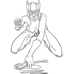 Dibujo para colorear: Gatúbela (Superhéroes y Supervillanos) #205846 - Dibujos para Colorear e Imprimir Gratis
