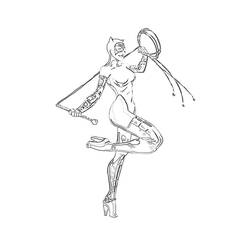 Dibujo para colorear: Gatúbela (Superhéroes y Supervillanos) #78110 - Dibujos para Colorear e Imprimir Gratis