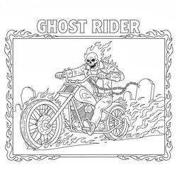 Dibujo Ghost Rider (Superhéroes y Supervillanos) #221936 para imprimir y colorear