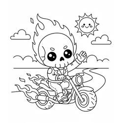 Dibujo Ghost Rider (Superhéroes y Supervillanos) #221942 para imprimir y colorear