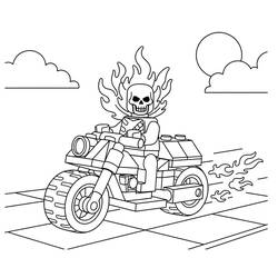 Dibujo Ghost Rider (Superhéroes y Supervillanos) #221948 para imprimir y colorear