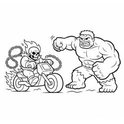 Dibujo Ghost Rider (Superhéroes y Supervillanos) #221949 para imprimir y colorear