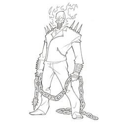 Dibujo Ghost Rider (Superhéroes y Supervillanos) #221960 para imprimir y colorear