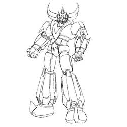 Dibujo para colorear: Grendizer (Superhéroes y Supervillanos) #183462 - Dibujos para Colorear e Imprimir Gratis