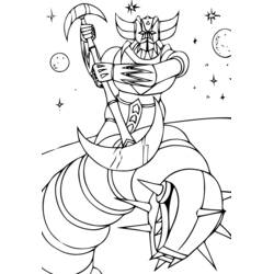 Dibujo para colorear: Grendizer (Superhéroes y Supervillanos) #77232 - Dibujos para Colorear e Imprimir Gratis
