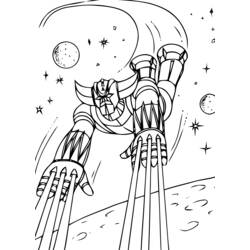 Dibujo para colorear: Grendizer (Superhéroes y Supervillanos) #77240 - Dibujos para Colorear e Imprimir Gratis