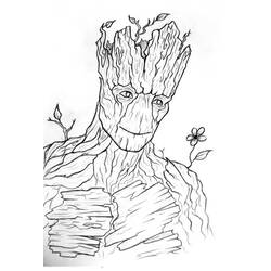 Dibujo para colorear: Guardianes de la Galaxia (Superhéroes y Supervillanos) #211159 - Dibujos para Colorear e Imprimir Gratis