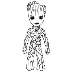 Dibujo para colorear: Guardianes de la Galaxia (Superhéroes y Supervillanos) #211161 - Dibujos para Colorear e Imprimir Gratis