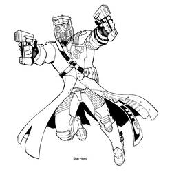 Dibujo para colorear: Guardianes de la Galaxia (Superhéroes y Supervillanos) #211170 - Dibujos para Colorear e Imprimir Gratis