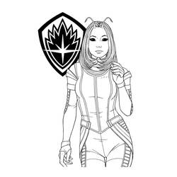 Dibujo para colorear: Guardianes de la Galaxia (Superhéroes y Supervillanos) #211183 - Dibujos para Colorear e Imprimir Gratis