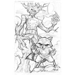 Dibujo para colorear: Guardianes de la Galaxia (Superhéroes y Supervillanos) #82435 - Dibujos para Colorear e Imprimir Gratis
