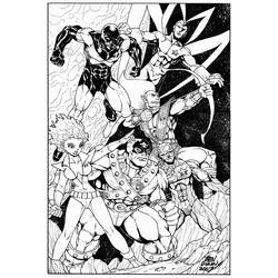 Dibujo para colorear: Guardianes de la Galaxia (Superhéroes y Supervillanos) #82439 - Dibujos para Colorear e Imprimir Gratis