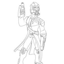 Dibujo para colorear: Guardianes de la Galaxia (Superhéroes y Supervillanos) #82441 - Dibujos para Colorear e Imprimir Gratis