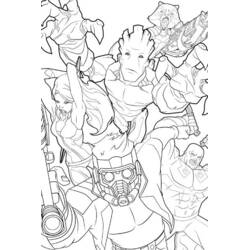 Dibujo para colorear: Guardianes de la Galaxia (Superhéroes y Supervillanos) #82458 - Dibujos para Colorear e Imprimir Gratis