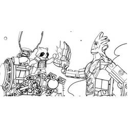 Dibujo para colorear: Guardianes de la Galaxia (Superhéroes y Supervillanos) #82498 - Dibujos para Colorear e Imprimir Gratis