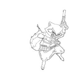 Dibujo para colorear: Guardianes de la Galaxia (Superhéroes y Supervillanos) #82502 - Dibujos para Colorear e Imprimir Gratis