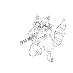 Dibujo para colorear: Guardianes de la Galaxia (Superhéroes y Supervillanos) #82638 - Dibujos para Colorear e Imprimir Gratis