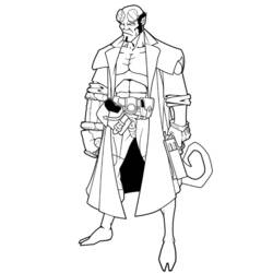 Dibujos para colorear: Hellboy - Dibujos para Colorear e Imprimir Gratis