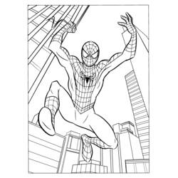 Dibujo para colorear: Hombre Araña (Superhéroes y Supervillanos) #78640 - Dibujos para Colorear e Imprimir Gratis