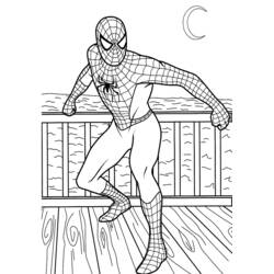 Dibujo para colorear: Hombre Araña (Superhéroes y Supervillanos) #78643 - Dibujos para Colorear e Imprimir Gratis