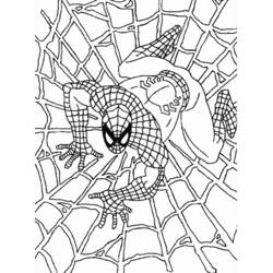 Dibujo para colorear: Hombre Araña (Superhéroes y Supervillanos) #78644 - Dibujos para Colorear e Imprimir Gratis