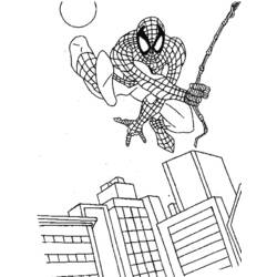 Dibujo para colorear: Hombre Araña (Superhéroes y Supervillanos) #78657 - Dibujos para Colorear e Imprimir Gratis