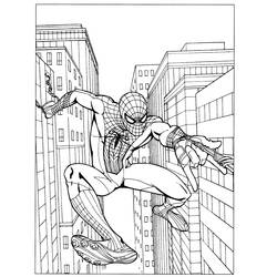 Dibujo para colorear: Hombre Araña (Superhéroes y Supervillanos) #78663 - Dibujos para Colorear e Imprimir Gratis