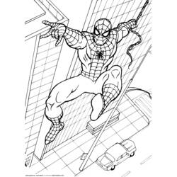Dibujo para colorear: Hombre Araña (Superhéroes y Supervillanos) #78703 - Dibujos para Colorear e Imprimir Gratis