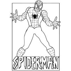 Dibujo para colorear: Hombre Araña (Superhéroes y Supervillanos) #78730 - Dibujos para Colorear e Imprimir Gratis
