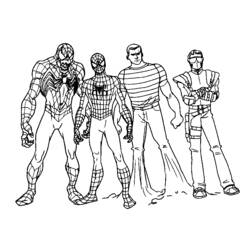 Dibujo para colorear: Hombre Araña (Superhéroes y Supervillanos) #78732 - Dibujos para Colorear e Imprimir Gratis