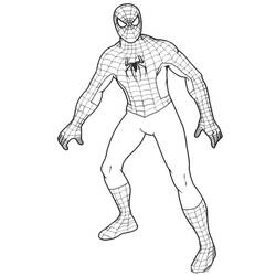 Dibujo para colorear: Hombre Araña (Superhéroes y Supervillanos) #78772 - Dibujos para Colorear e Imprimir Gratis
