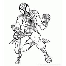 Dibujo para colorear: Hombre Araña (Superhéroes y Supervillanos) #78824 - Dibujos para Colorear e Imprimir Gratis