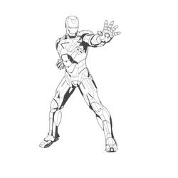 Dibujo para colorear: Hombre de Hierro (Superhéroes y Supervillanos) #80522 - Dibujos para Colorear e Imprimir Gratis