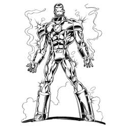 Dibujo para colorear: Hombre de Hierro (Superhéroes y Supervillanos) #80523 - Dibujos para Colorear e Imprimir Gratis