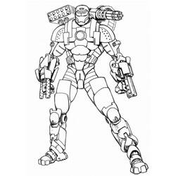 Dibujo para colorear: Hombre de Hierro (Superhéroes y Supervillanos) #80524 - Dibujos para Colorear e Imprimir Gratis