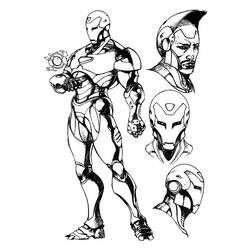 Dibujo para colorear: Hombre de Hierro (Superhéroes y Supervillanos) #80525 - Dibujos para Colorear e Imprimir Gratis