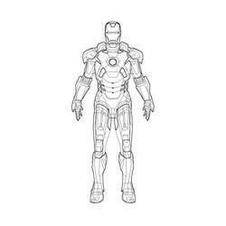 Dibujo para colorear: Hombre de Hierro (Superhéroes y Supervillanos) #80529 - Dibujos para Colorear e Imprimir Gratis