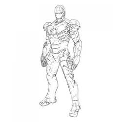 Dibujo para colorear: Hombre de Hierro (Superhéroes y Supervillanos) #80530 - Dibujos para Colorear e Imprimir Gratis