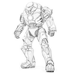Dibujo para colorear: Hombre de Hierro (Superhéroes y Supervillanos) #80531 - Dibujos para Colorear e Imprimir Gratis